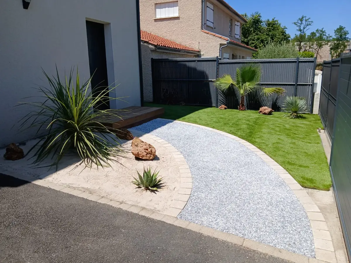 Aménagement paysager par RONDET PAYSAGES — Médoc / Bassin d'Arcachon / CUB (réf. amenagement-17)